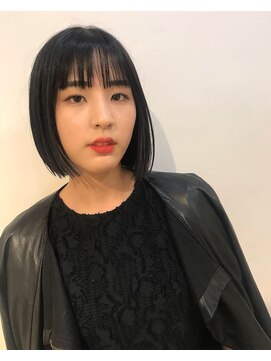 えぃじぇんぬヘア(Hair) クールでモードなボブ