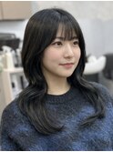 大人ガーリー/ダークアッシュ/似合わせカット/津田沼
