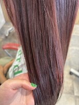 アース 福岡天神赤坂店(HAIR & MAKE EARTH)&nbsp;ブリーチなしワインレッド