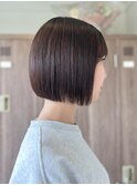 20代30代40代ミニボブ×縮毛矯正
