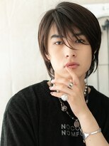 モッズヘア メン 新所沢店(mod's hair men) 20代30代ナチュラル斜めバングダークアッシュウルフe新所沢