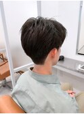 ナチュラルマッシュフェザーカットツーブロック刈り上げ/本厚木