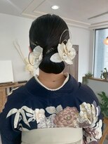 ウル 岡山駅店(ULu.)&nbsp;まとめ髪パーティーヘア結婚式ヘアヘアセットヘアアレンジ岡山駅