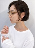 大人可愛い ボブ ミニボブ 内巻き 黒髪ボブ ふんわりボブ
