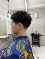 ザスーツブラザーズ 名古屋 金山店(THE SUITS BROTHERS) MEN'SHAIRウルフカルマパーマスパイキーショートイージーパーマ