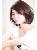 大人かわいいナチュラルボブ