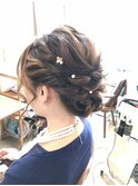 ふわパールピンアップアレンジ【ヘアアレンジ　立川/立川南口】