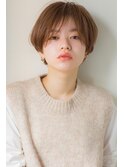 aRietta銀座*20代シンプルハンサムショート×オレンジベージュ