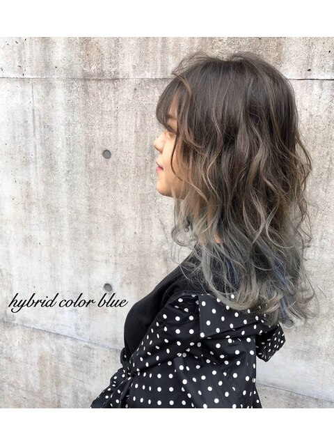 [+1unluke]海外セレブ風×balayage×cashmere Blue