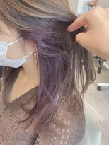 ラ ブランシュ 大宮(La Blanche)&nbsp;20代30代40代前髪イヤリングカラーイメチェンラベンダーカラー