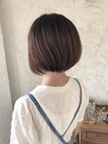 コエ 元町 石川町 (Koe.)&nbsp;ショートボブ/マロンブラウン/センターパート【元町/石川町】