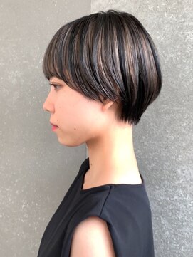 ロンド 表参道店(Lond) ハイライト マッシュショート デザインカラー グレージュ