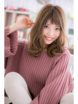 ミック ヘアアンドメイク アップ 駒込店(miq Hair&Make up) ラブカジュアル★外国人風プリカール鎖骨ミディアムc1