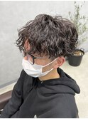 ◎ ツーブロック/メンズマッシュ/波巻きスパイラルパーマ