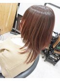 ミディアムウルフ/ピンクブラウン