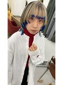 fin,/グレージュカラー/ボブウルフ/黒髪/ココアベージュ/パーマ