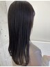 カット＋カラー＋縮毛矯正＋トリートメント＋頭浸浴　￥34,000→￥28,500