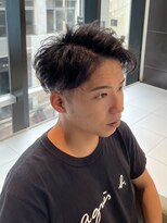 ルルディ バイ アフロディーテ銀座(luludi by APHRODITE) サーフカール/ブルーブラック/フェザーパーマ/銀座