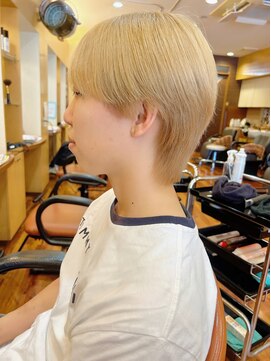 かっとはうすウィズ(With） 韓国風メンズハイトーンミニウルフスタイル！！