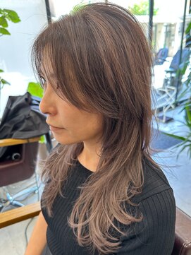 オンカラー(ON.COLOR) 大人ハイライトグレージュロング