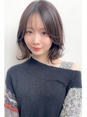 ★ワトワボブ美髪ピンクブラウンナチュラルレイヤー小顔ヘア艶髪