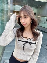 クム(kumu) 【kumu】艶感グレージュ×小顔おくれ毛レイヤー.