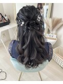 ハーフアップhair