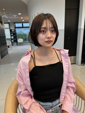 アースコアフュールボーテ 太田店(EARTH coiffure beaute) ワンホンケア_ベージュブラウン_レイヤーボブ