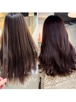 カラ フクオカ(Cara FUKUOKA)&nbsp;チェリーレッド《★髪質改善うる艶水素カラー＋カット★》