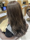 グレージュ韓国風カラーダブルカラー