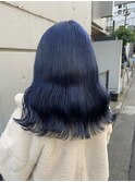 ハイトーン/ネイビーブルー/髪質改善