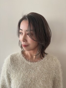 ユウヘアー 本山店(U Hair) 【Uhair】大人可愛い艶髪ミディアムレイヤー♪
