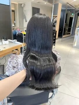 ヘアサロンガリカアオヤマ(hair salon Gallica aoyama) 艶感たっぷりの暗髪カラーでガーリーなスタイル★