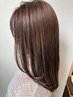 平日限定10時～15時【松村指名】デザインカット+透明感カラー+ミニTR ￥8000