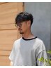 【中村指名メンズ限定】カット＋ケアパーマ＋眉カット　￥12100-
