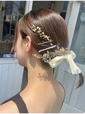ミディアムボブ♪ポニーテール簡単アレンジ小顔おくれ毛