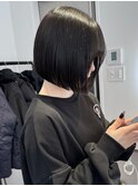 黒髪ボブ/前下がりボブ/大阪/梅田/茶屋町