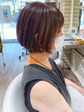 丸みショートボブ