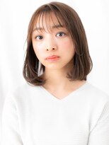 カバーヘア ブリス 戸田公園西口店(COVER HAIR bliss) ペールオレンジ先パーマミディアムヘア//戸田公園20代30代40代