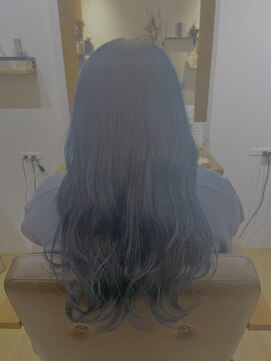 波巻きブルーブラックロング