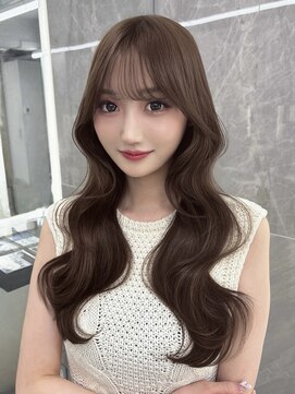 マウルルナ(MAEUL luna) 大人ガーリー　似合わせカット　ミルクティーブラウン