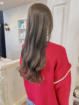 キャアリー(Caary) 福山美容室caaryアイスベージュイルミナカラー髪質改善20代30代