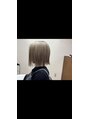 リンクヘアー LinkHair&nbsp;切っぱなしボブブリーチカラー