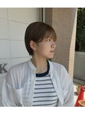 耳掛けショートボブ