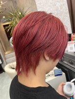 ヘアー ブランコ(hair Blanco)&nbsp;ウルフカットレッドカラー