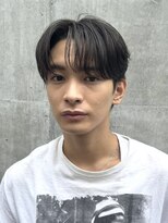 CITY men's メンズサロン/ニュアンスパーマ/フェザーパーマ/ダウンパーマ&nbsp;韓国メンズヘア　センターパート　毛流れパーマ