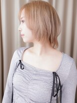 カバーヘア ブリス 戸田公園西口店(COVER HAIR bliss)&nbsp;ダブルカラーハニーブラウンハッシュカットレイヤーボブ20代Y