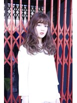 ヌーム 塚本店(NOOM) 20代30代40代人気ウェーブ 前髪デザインカラー