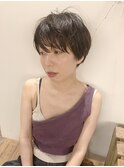長めバング×マッシュショート