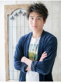 アップバングで好感度！束感カットビジカジ刈り上げショートB